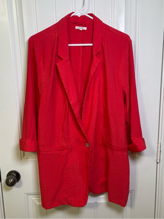 Maurices Jackets & Blazers - Maurices Women’s XXL Blazer and XL Paper Bag Shorts Watermelon Pink Red Suit Set